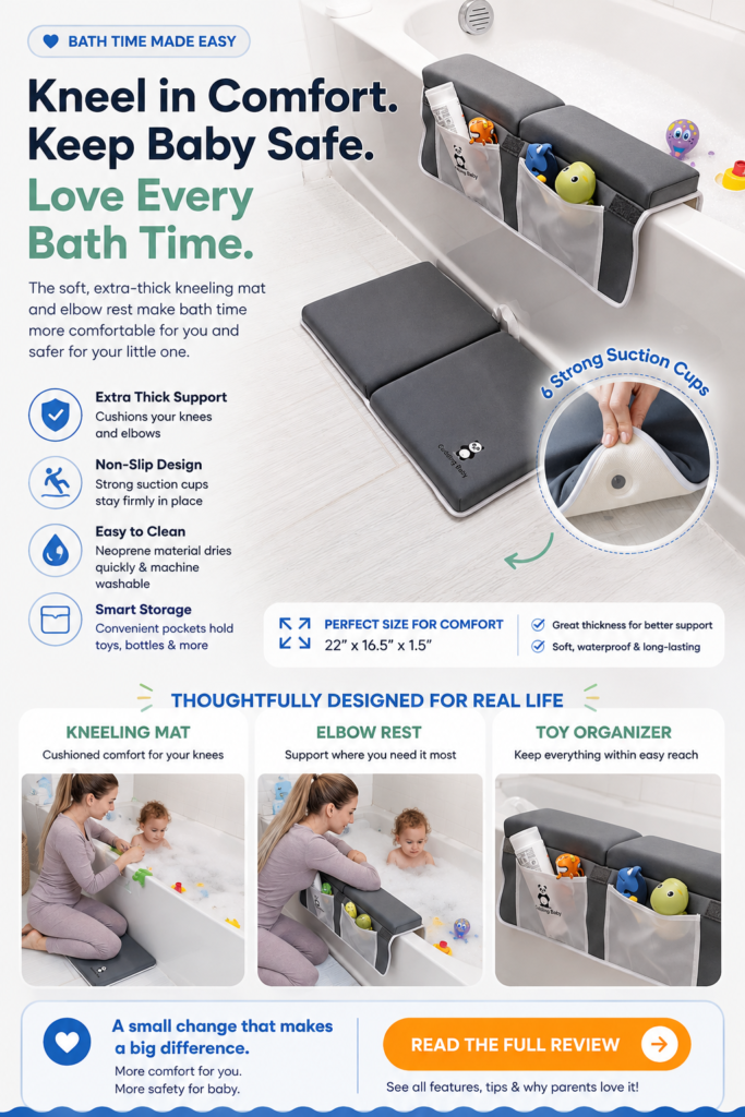 Cuddling Baby Bath Kneeling Mat Review: A More Comfortable Way to Make Bath Time Easier