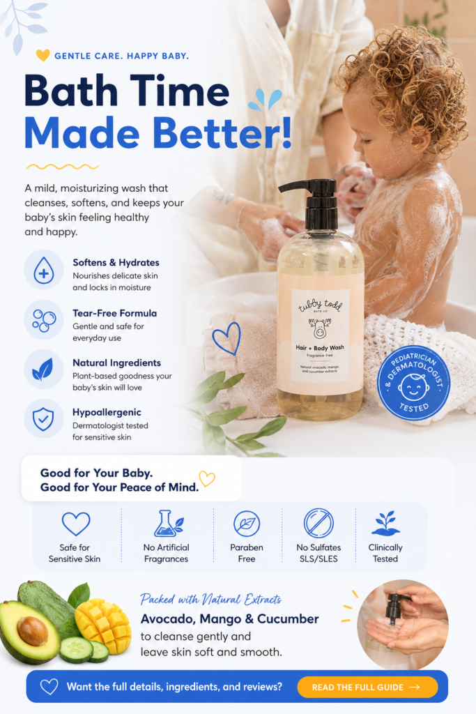 Tubby Todd Hair + Body Wash: A Simple, Gentle Approach to Baby Bath Time